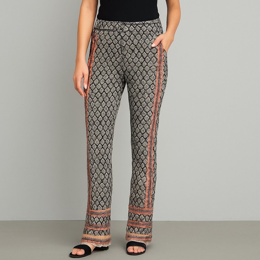 Lucy & Laurel Boho Print Pants